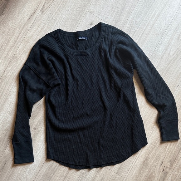 Abercrombie & Fitch Black Long Sleeve Top - Picture 1 of 3